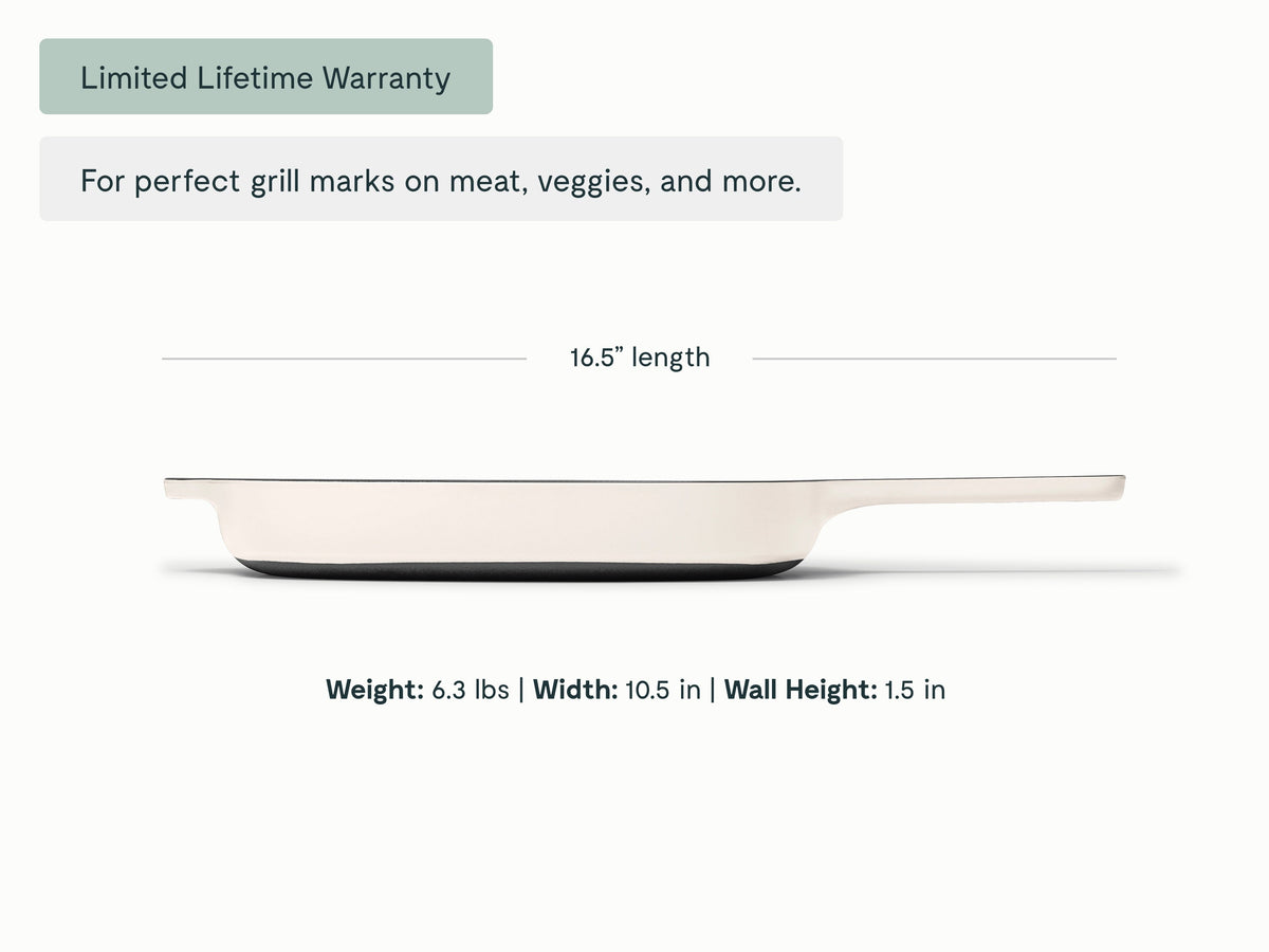 10.5” Enameled Cast Iron Grill Pan