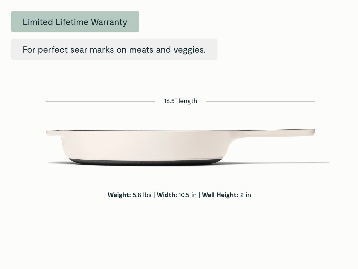 10.5” Enameled Cast Iron Skillet