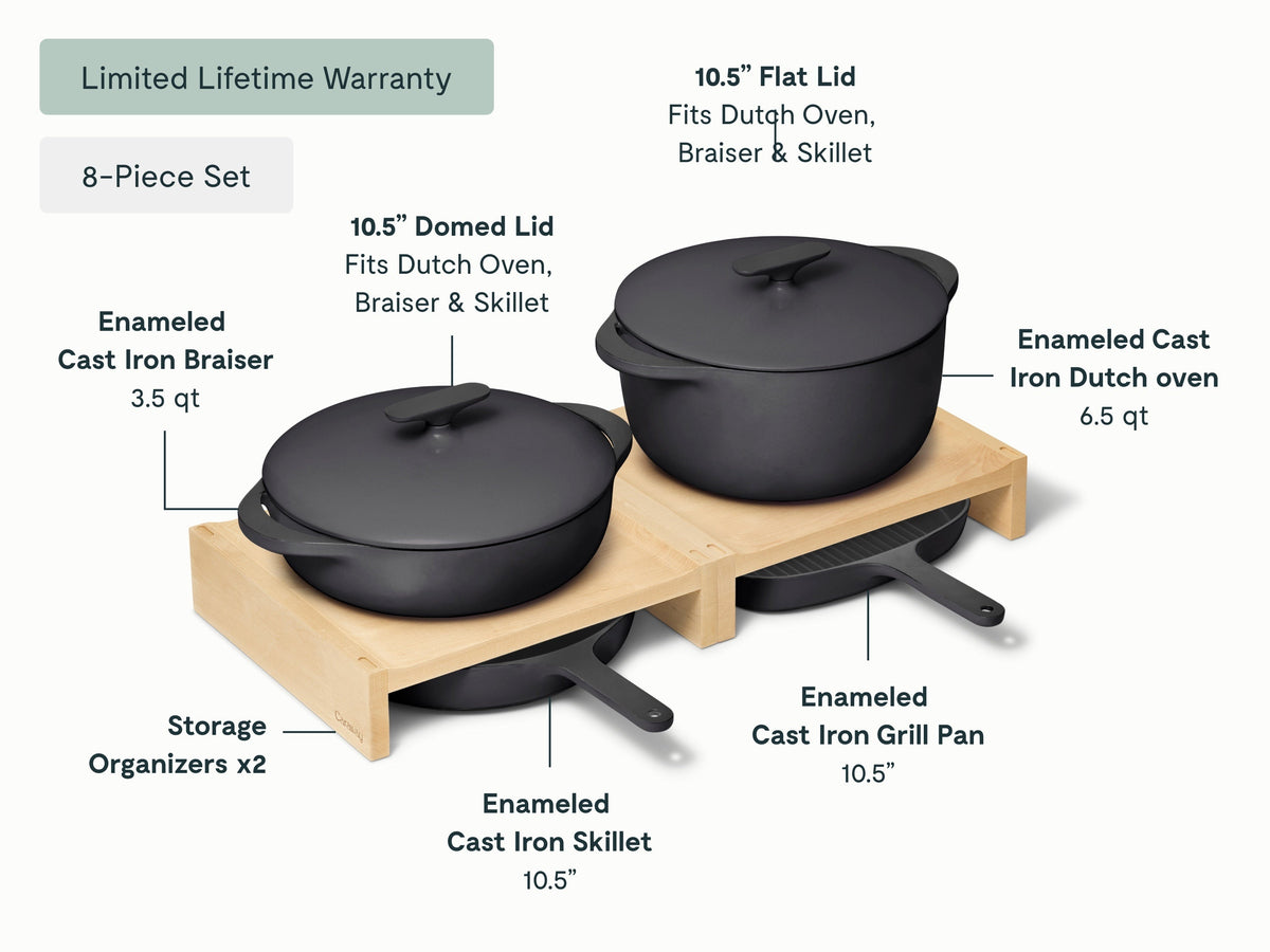 Deluxe Enameled Cast Iron Set