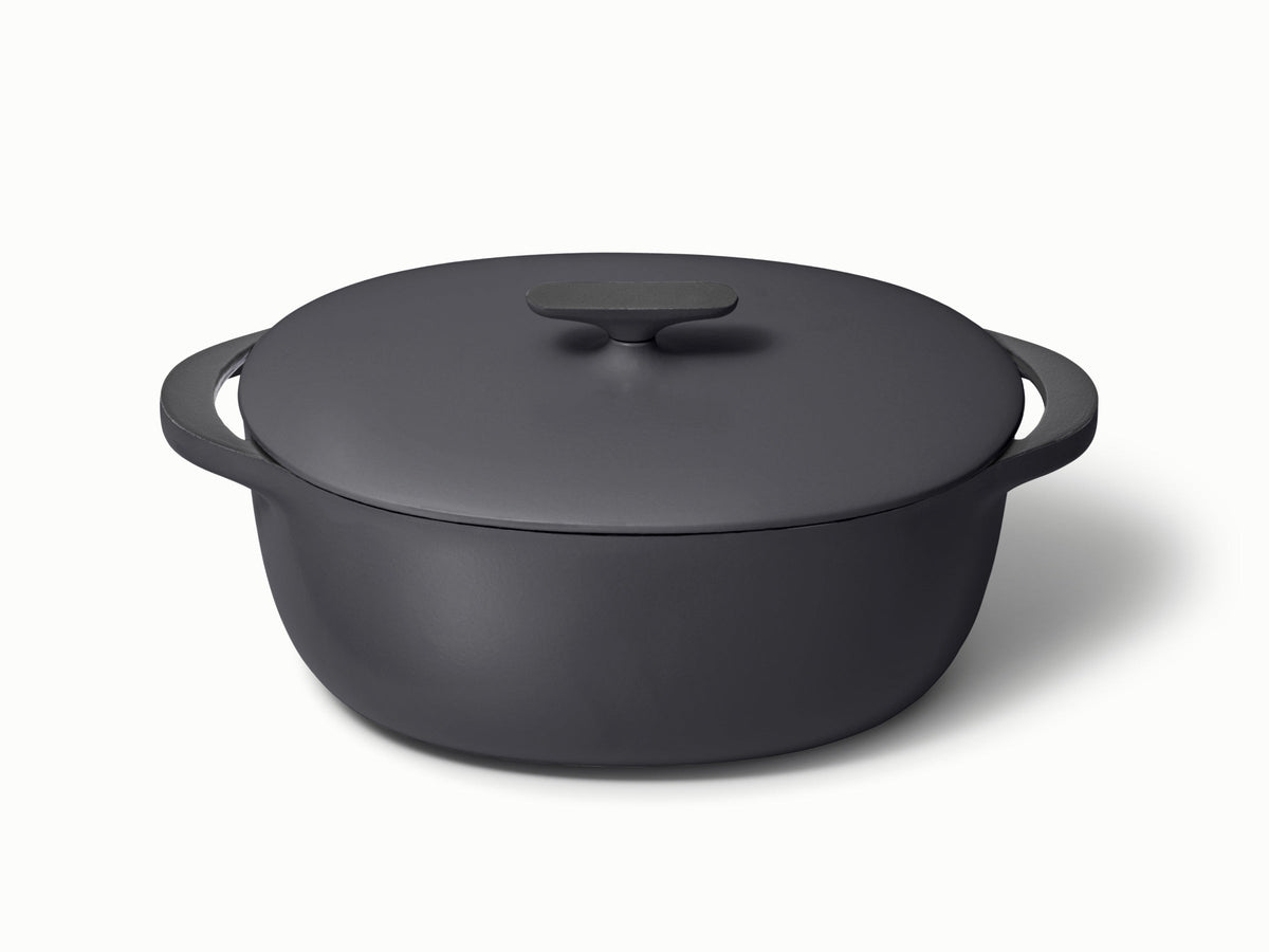 8 qt Enameled Cast Iron Oval Dutch Oven
